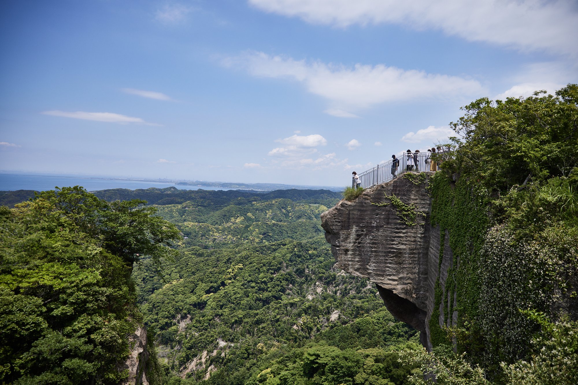 The view over southern Boso from Jigoku Nozoki