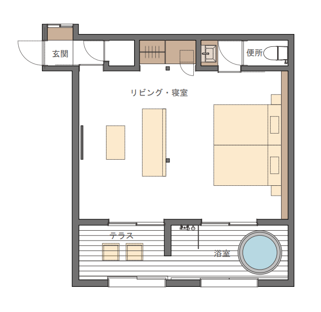 プレミアツインの平面図