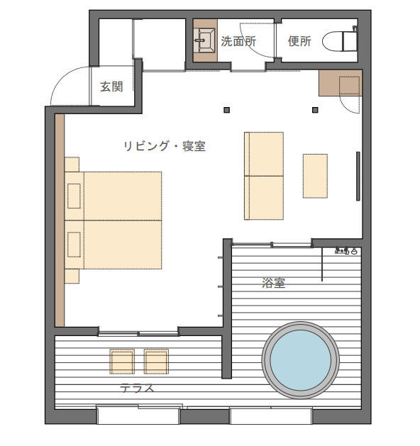 セレクトルームの平面図